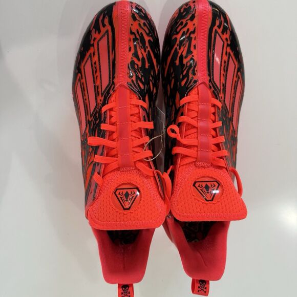 Adidas Adizero 12.0 Poison Men Size 12 Sol Red Football Cleats IG7207 NEW main image 5